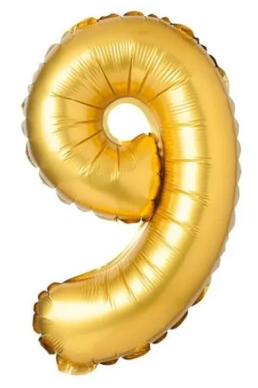 Arpex Balon foliowy matowy z�oty 9 69cm