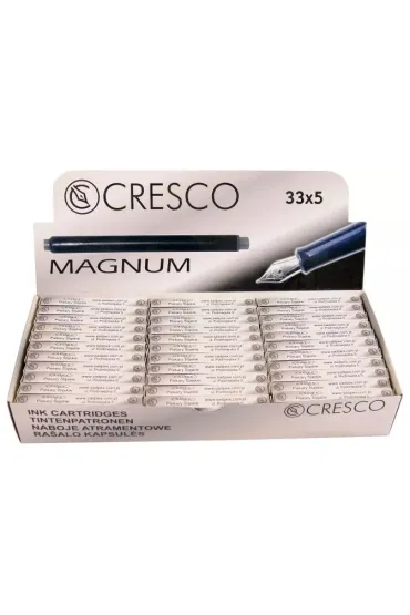 Cresco Naboje atramentowe czarne, d�ugie, Magnum 5 szt.