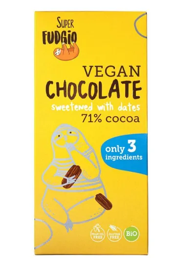 SuperFudgio Czekolada s�odzona daktylami bezglutenowa 80 g Bio