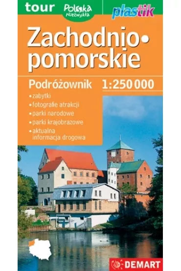 Zachodniopomorskie-mapa turystyczna plastik
