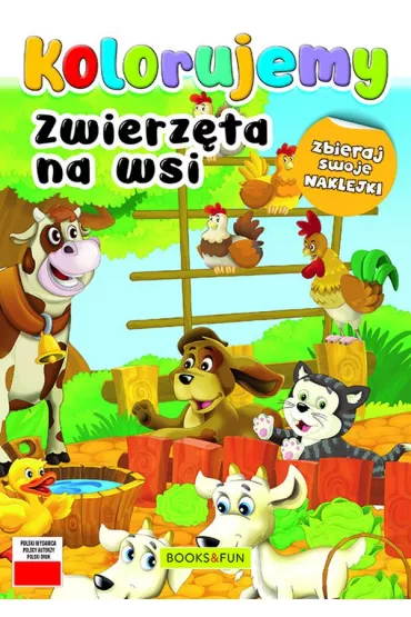 Zwierzeta na wsi. Kolorujemy