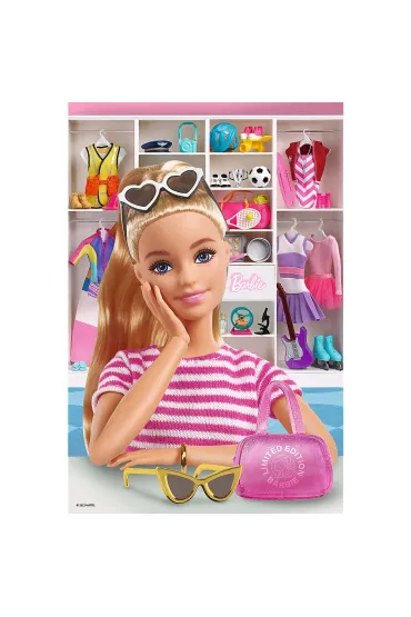 Puzzle 100 el. Poznaj Barbie Trefl