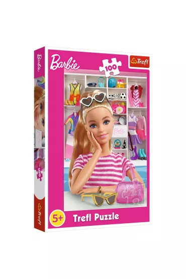 Puzzle 100 el. Poznaj Barbie Trefl