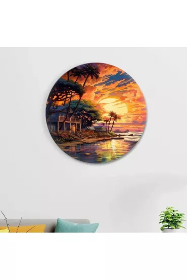 Twoje Hobby Malowanie po numerach okr�g�e - Dom nad oceanem 40cm
