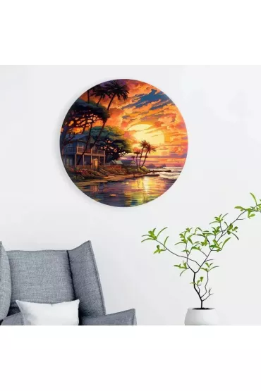 Twoje Hobby Malowanie po numerach okr�g�e - Dom nad oceanem 40cm