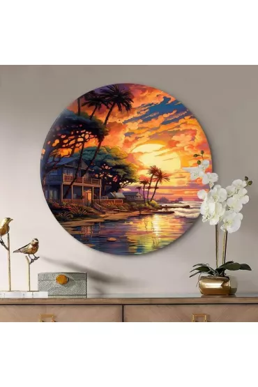 Twoje Hobby Malowanie po numerach okr�g�e - Dom nad oceanem 40cm
