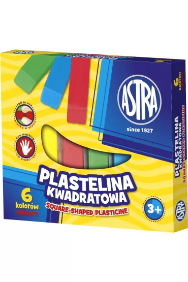 Astra Plastelina kwadratowa 6 szt.
