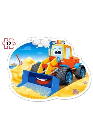 Puzzle maxi 4w1 - Pojazdy budowlane (8+12+15+20 el.) Castorland