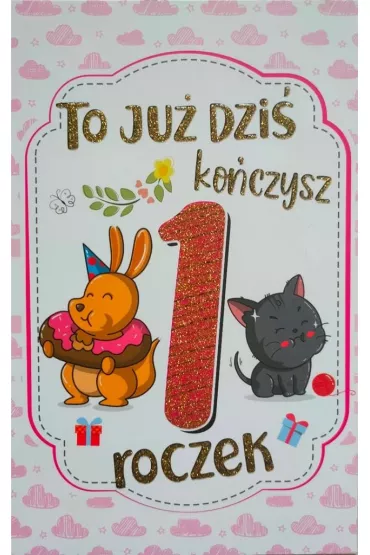 Yeku Karnet Roczek dziewczynka 2K-066