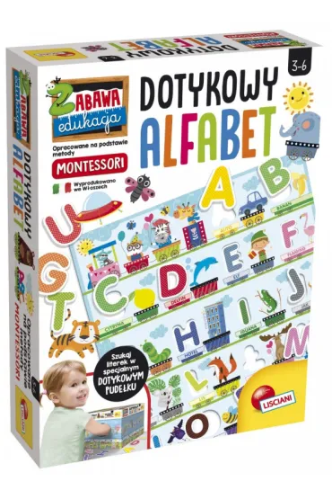 Montessori. Dotykowy alfabet Lisciani