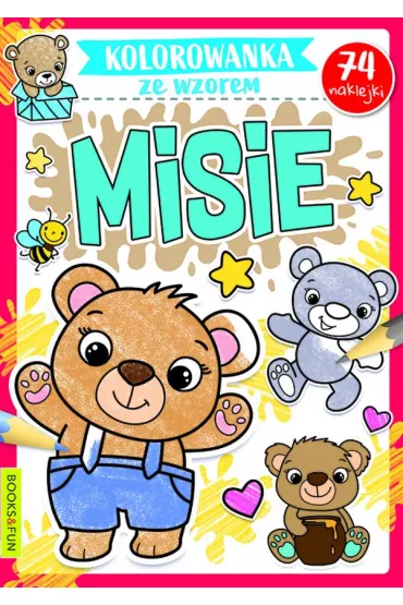 Misie. Kolorowanka ze wzorem
