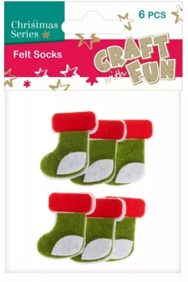 Craft with Fun Ozodoba Skarpeta �wi�teczna 6 szt.