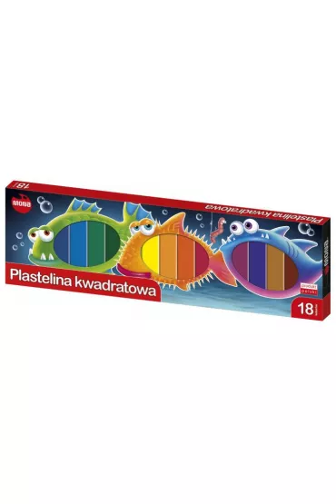 Mona Plastelina kwadratowa 18 szt.