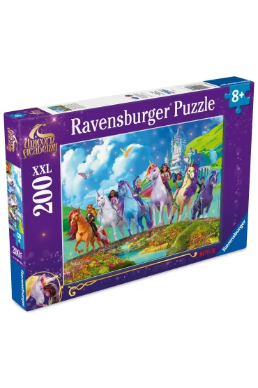 Puzzle dla dzieci 200 el. XXL Unicorn Academy Ravensburger