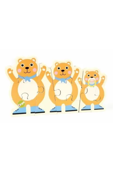 Puzzle dwustronne drewniane Mi� Oops