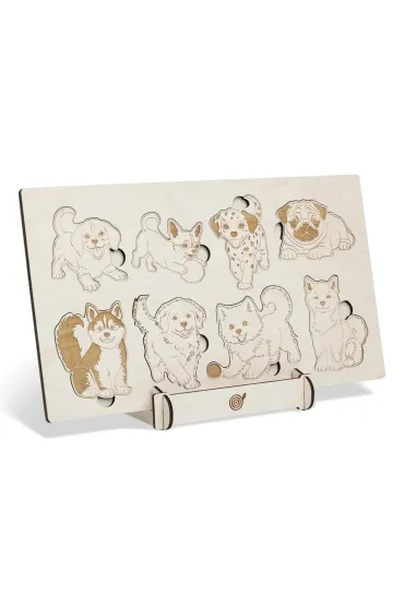 Puzzle drewniane Psijaciele Rasy ps�w Sounds Wood