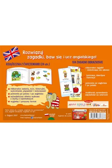 Kapitan Nauka. Angielski dla przedszkolaka. Kreatywne zabawy i �amig��wki (3-5 lat)