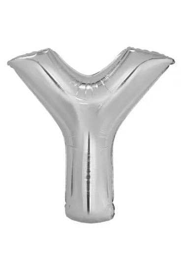 Amscan Balon foliowy litera Y srebrna 76x86cm