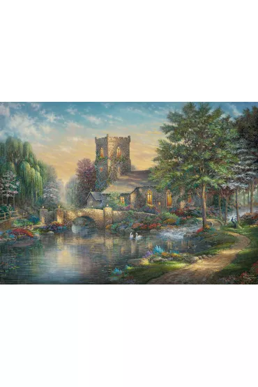 Puzzle 1000 el. Thomas Kinkade, Kaplica G3 - Thomas  Kinkade