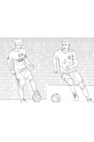 Gwiazdy futbolu. Kolorowanka