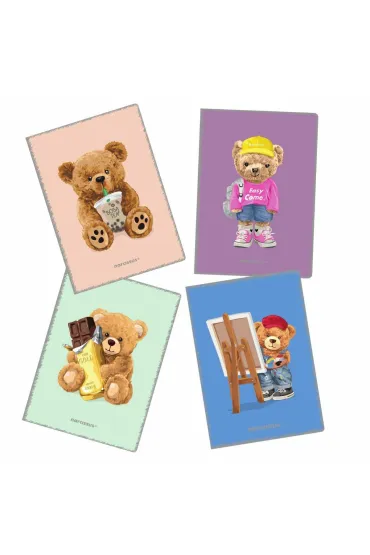 Narcissus Zeszyt PP - Teddies - A4/32K kratka, 1 szt.