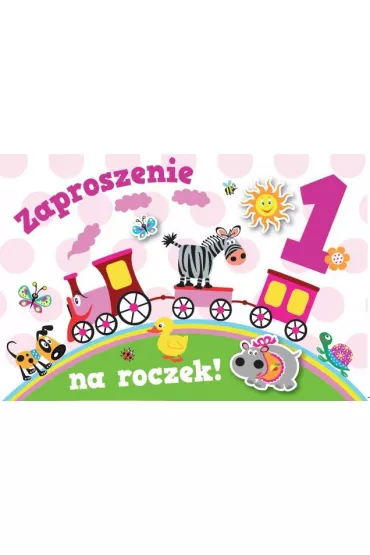 Armin Style Zaproszenie Urodziny Roczek ZA-85 10 szt.