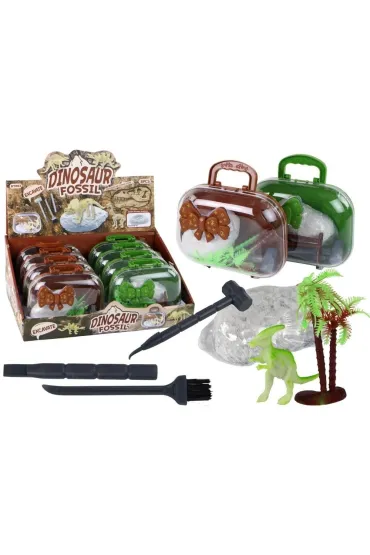 Wykopaliska Dinozaury w walizce mix LeanToys