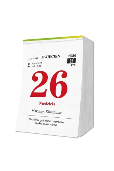 Sapt Kalendarz 2026 zdzierak