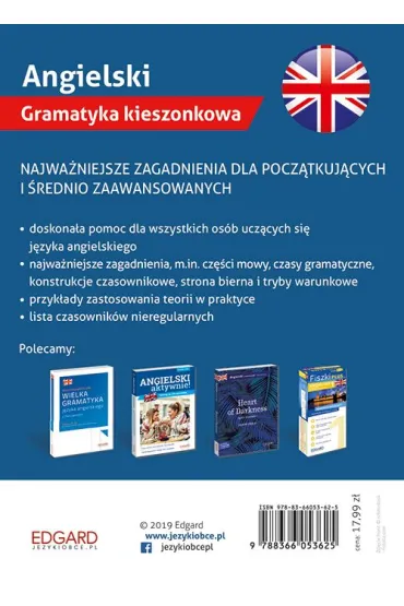 Angielski Gramatyka kieszonkowa - Aleksandra Borowska, Katarzyna Zimnoch, Bo�ena Przyby�a