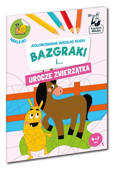 Bazgraki i... urocze zwierz�tka. Kolorowanie wed�ug kodu. Kapitan Nauka