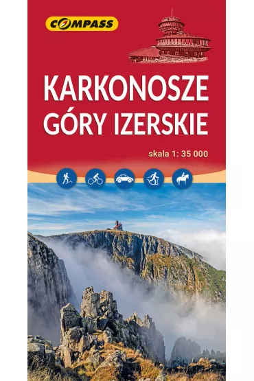 Karkonosze G�ry Izerskie mapa skala 1 : 35 000