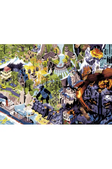 Puzzle 1000 el. Filmy Petera Jacksona Heye