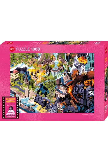 Puzzle 1000 el. Filmy Petera Jacksona Heye