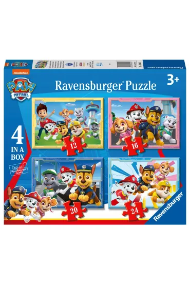 Puzzle 4w1 - Dru�yna Psi Patrol (12+16+20+24 el.) Ravensburger