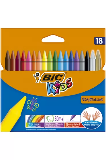 Bic Kredki �wiecowe Plastidecor 18 szt.