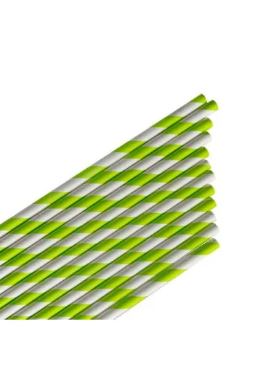 Arpex S�omki papierowe - paski limonkowe 12 szt.