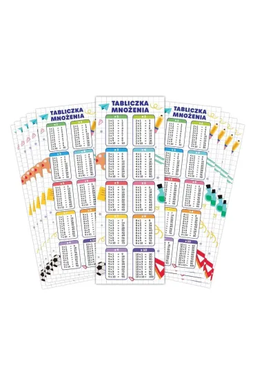 LearnHow Zak�adki do ksi��ek - Tabliczka mno�enia (10 szt)