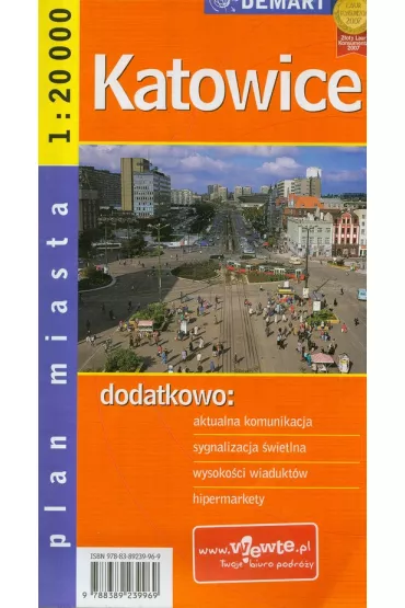 Katowice - plan miasta 1:20 000 demart