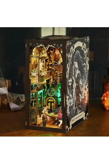 Puzzle Miniaturowy domek Book Nook Karty tarota Habarri