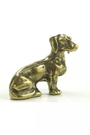 Figurka metalowa Jamnik