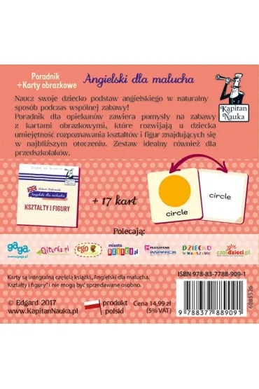 Angielski dla malucha kszta�ty i figury. Kapitan Nauka - Agata Matra�, Hubert Bobrowski