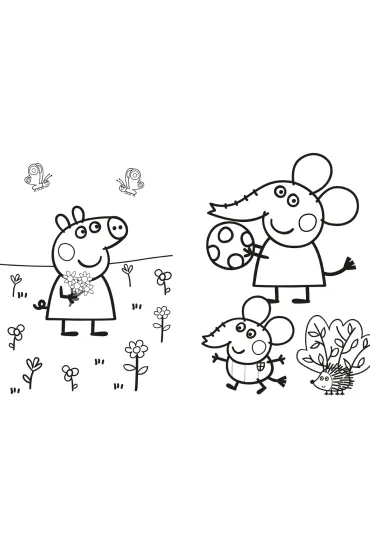 Peppa Pig Koloruj bez ko�ca 3. W s�o�cu i w deszczu