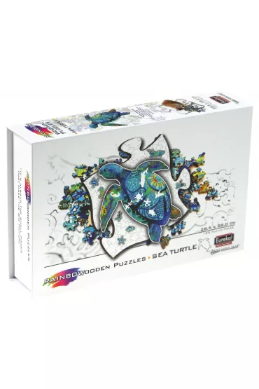 Puzzle 125 drewniane kolorowe ��w Morski Eureka 3D