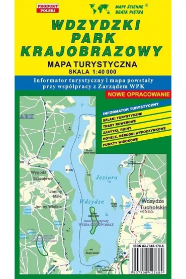 Wdzydzki PK 1:40 000 mapa turystyczna PI�TKA