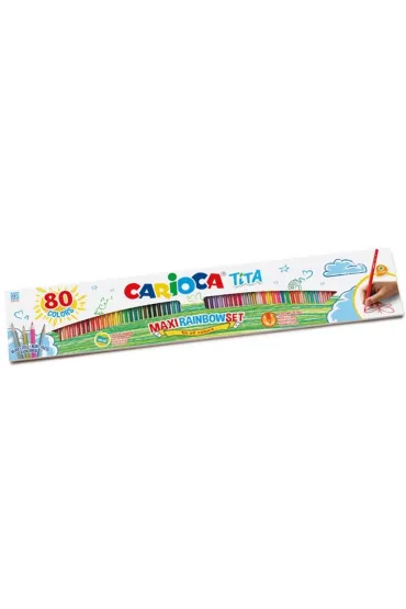 Carioca Kredki o��wkowe Tita 80 kol. (42890)