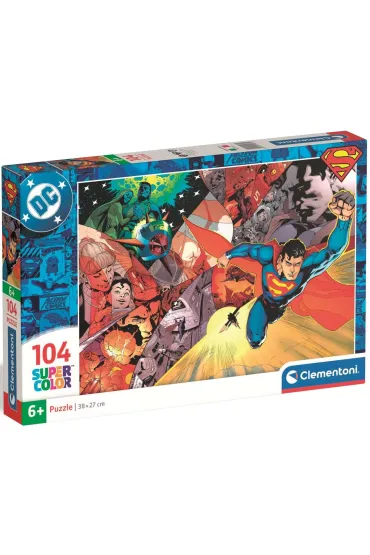 Puzzle 104 el. SuperColor. Superman Clementoni