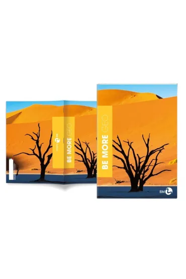 Zeszyt A4 Be More Geo w lini� 72 strony 100g. 1szt.mix