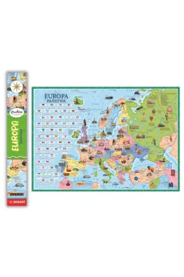 Demart Mappuzzle Junior - Europa mapa polityczna - plakat