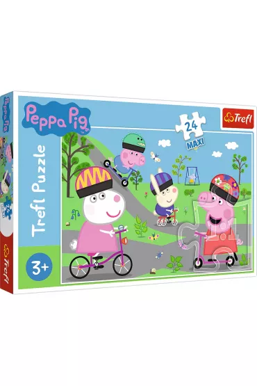 Puzzle maxi 24 el. Aktywny dzie� �winki Peppy i Trefl