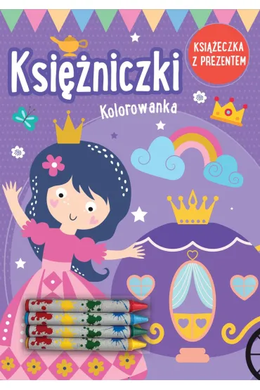 Ksi�niczki. Kolorowanka (ksi��eczka z prezentem - kredki)